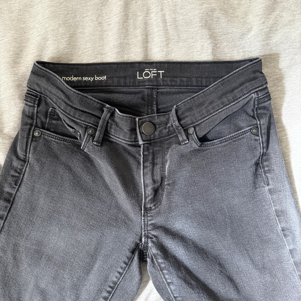 Loft black bootcut jeans - Picture 7 of 8
